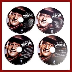 Lot Of 24 Movies John Wayne Classics 4 Loose Discs DVD Wholesale Films Bundle